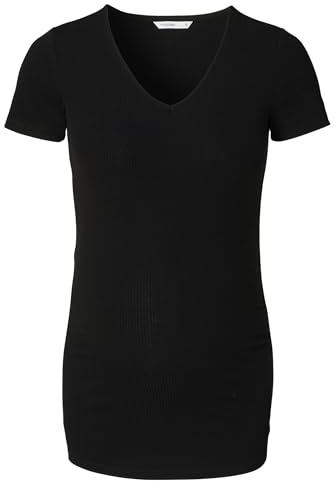 Noppies Maternity Jadie Rib top SS, Svart – P090, XS