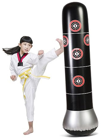 Yardwe 1Stk Aufblasbarer Kickbox-Stehsack Spielzeug für Kleinkinder Kleinkindspielzeug aufblasbare Schlagsäule Dekompressionsbecher Boxsäule Erwachsener Sandsack Werkzeug Boxsack Fitness