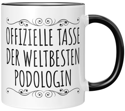 CupHaven® Podologie Tasse Weltbeste Podologin Podologe Medizinischer Fußpfleger Kaffeetasse Kaffeebecher Becher Geschenk Geschenkidee