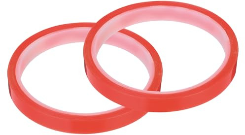 QUARKZMAN 2Pcs 10mm x 5M Ruban Adhésif de Réparation de Téléphone Ruban Adhésif de Réparation d'Écran LCD Double Face pour Téléphone Portable Tablette Ordinateur Portable Transparent Rouge