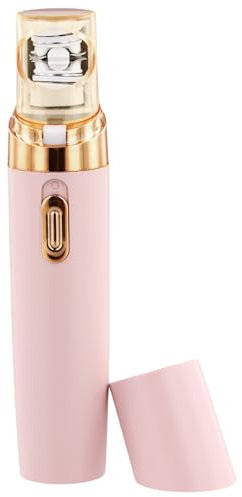Joyan Epilierer Damen, Elektrischer Gesichtsepilierer, Haarentferner für Arme, Gesicht, Achseln, Beine, Rosa, Wasserfest, Mit LED-Licht, Lange und Runde Klinge, USB-Ladekabel, Ideal für Reisen