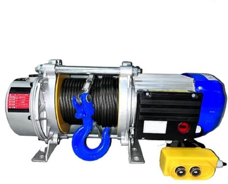 Polipasto Eléctrico Cabrestante eléctrico con Control remoto inalámbrico de 30m, cabrestante resistente de 1500KG/1,5 T, cabrestante de elevación de 110V/220V/380V Cabrestante Eléctrico(380V Wired swi