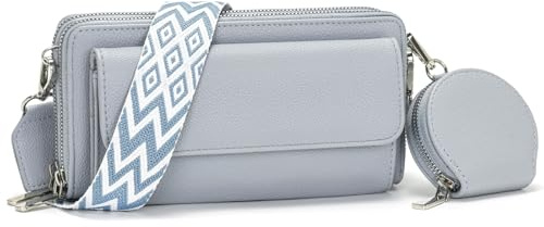 Snmoec Handytasche zum umhängen kleine Handtasche Damen umhängetasche Damen klein Mit Kartensteckplatz münzbörse Crossbody Bag klein Schwarz