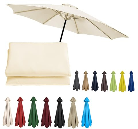 2/2.3/2.5/2.7/3/3.50m Replacement Garden Parasol Canvas 6/8 Ribs Replacement Canopy For Parasol Umbrella Replacement Cloth