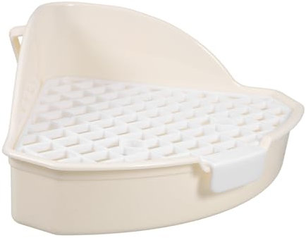 FONDOTIN Klein Eckig Kaninchen-toilettenschale Robust Abnehmbares Leicht Zu Reinigen Langlebige Materialien Für Nagetiere Wie Meerschweinchen Und Kaninchen