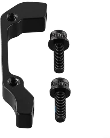 FUANA Staffa adattatore per pinza freno a disco per bicicletta 140 160 180 203 mm IS PM Mount anteriore posteriore Post Aviation lega di alluminio nero intercambiabile di precisione progettata (F180
