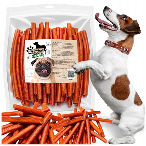 Mr. Pretzel Premium Hundesnack – Entensticks 500g – ohne künstliche Zusätze