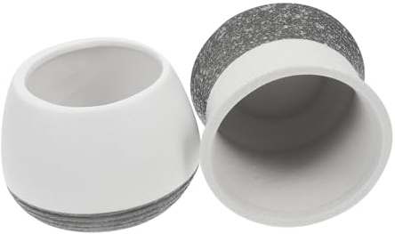 Toddmomy 4 Piezas Macetas de Cerámica para Suculentas con Drenaje Elegantes Tiestos para Decoración de Interiores y Exteriores para Oficinas y