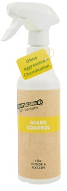 Animalsan GiardControl – Anti-Giardien Desinfektionsspray & Flächendesinfektionsmittel für Hunde & Katzen – reduziert Giardien, Bakterien & Viren & Pilze – mit hypochloriger Säure, ohne Chemie, 500 ml
