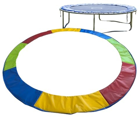 Repuesto de almohadilla de cama elástica, funda de repuesto para cama de salto, almohadilla a prueba de polvo, protector impermeable para gimnasio, prolonga la vida útil, patio trasero, jardín, patio