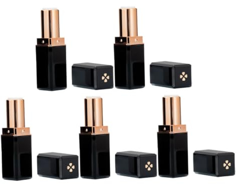 ERINGOGO 6 Stück Leere Lippenstiftbehälter aus Abs Einfache Befüllung und Modisches Design Lippenstift Selbstgemacht Tuben für Selbstgemachte Lippenpflege