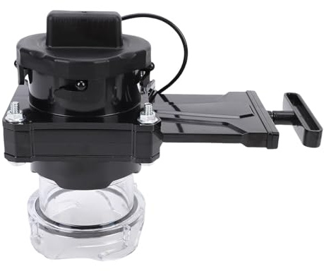 Tbest Vanne de Portail pour Camping-Car avec Adaptateur Transparent de 3 Pouces, Anti-Fuite, Anti-Odeur, égout pour Remorques et Camping-Cars