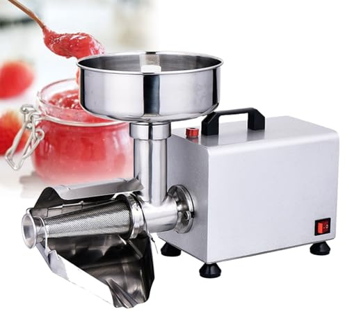 Colino elettrico per pomodoro e salse, pressa per alimenti in acciaio inox per salse fatte in casa di pomodoro e fragole