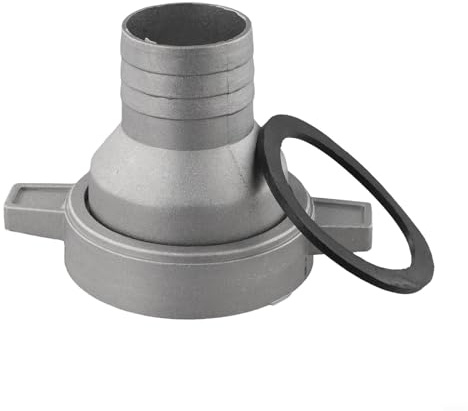 Connettore per tubo in alluminio per pompa dell'acqua con guarnizione in gomma, manicotto a innesto da 3 pollici a 1/2/2,5 pollici e 4 pollici, robusto connettore per idraulica e irrigazione, argento