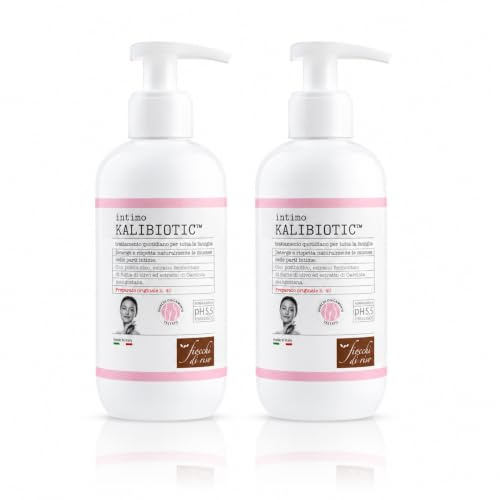 KALIBIOTIC™ Detergente Intimo, pH 5,5 Fisiologico, con Postbiotico ed Estratto di Olivo, Liquido, 240 ml, Confezione da 2