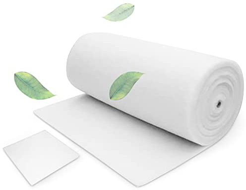G4 Filtermatta, luftfilter, rulle, filtermatta, 17–20 mm tjock för ventilation, luftkonditionering och verkstad, kan skäras till storlek, damm- och pollenfilter, 1 x 2 m (2 m²)