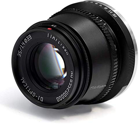 TTArtisan 35mm F1.4 Objektiv APS-C MF Kameraobjektiv für EOS M-Mount Kameras M1 M2 M3 M5 M6 M61 M10 M100 M50.(Schwarz)