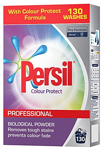 Persil Professional Biological Washing Powder with Colour Protect Formula, 130 Washes, 8.4gm