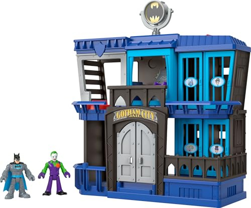 Fisher-Price Imaginext DC Super Friends Batman Gotham City Coffret | Jouet Batman Coffret Prison Gotham City pour enfants dès 3 ans, inspiré par l'univers DC, HHP81
