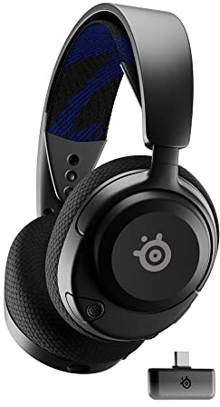 SteelSeries Arctis Nova 4P 2.4GHz Speed Wireless Gaming Headset - 36 Hr Battery - USB-C - ClearCast Gen 2 Mic - PlayStation, PC, Switch, Meta Quest 2
