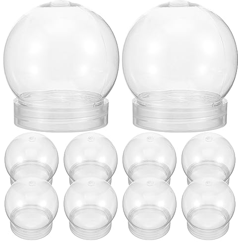 YARNOW 20 Stück Schneekugel Weihnachten Kunststoff Schneekugeln Schneekugel Bastelset Für Heimdekoration