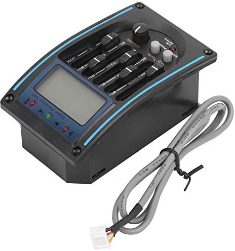 5-Band-Vorverstärker, Verstellbarer 5-Band-Gitarren-Tonabnehmer, LCD-Equalizer, Tuning, Musikinstrumentenzubehör Für Akustische Klassische E-Gitarre