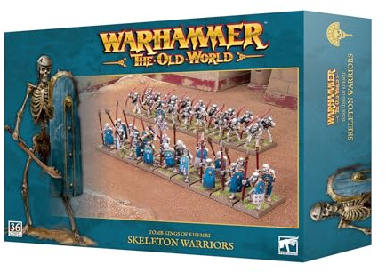 Warhammer - Skelettkrieger/Bogenschützen: Tomb Kings of Khemri - 36 untote Infanterie - Modellbau-Figur