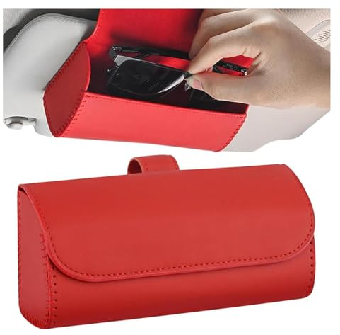 ChAiry Auto Brillenhalter Sonnenblende Brillenetui für B&MW F48 F20 F07 F26 Auto Visier Brillenetui Leder Auto Organizer Brille Aufbewahrungsbox Halter