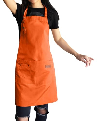Generisch Kaufen Sie Schürzen für Männer,Leinwandschürzen für Männer | Malschürze mit 2 Taschen,Verstellbarer Riemen, wasserdichte Arbeitsschürze für, Restaurant, Küche, Grill, Küchenschürze