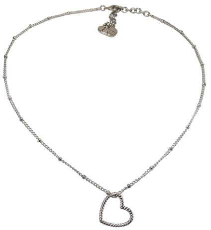 Alpenflüstern Trachtenkette Metall-Halskette Herz Twist - Damen-Trachtenschmuck Dirndlkette (in traditionellen Farben) DHK341