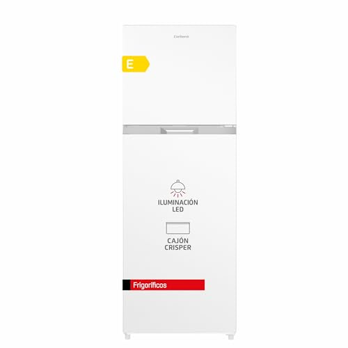 Corberó - Frigorífico 2 Puertas | CF2PH17024NFW | No Frost | 334L | 170cm | Luz LED | Cajón Crisper | Fresh Box | Estanterías cristal y ajustables | Blanco