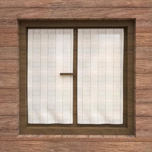 Soleil d'ocre Cali, Par de visillos, 45 x 90 cm