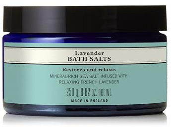 Neal's Yard Remedies Lavender Bath Salts, Calming & Restorative Salt Crystals with Essential Oils, Vegan & Cruelty-Free, 250g