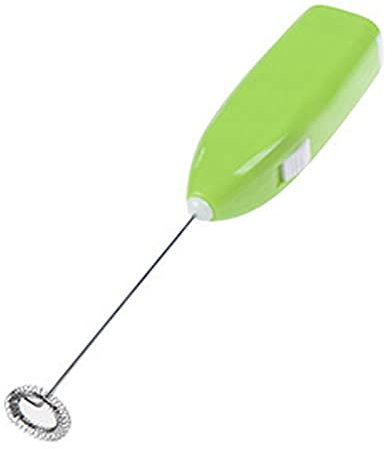 Akozon Mini Batteur à œufs électrique Portatif – Mélangeur en Acier Inoxydable pour œufs, café et thé – Batterie Non Incluse – Exclusif pour le marché Mexicain (GREEN)