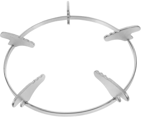 Homoyoyo Gas Hob Pan Support Wok Support Ring Stove Rack Non-slip Iron Stand Cooktop Holder