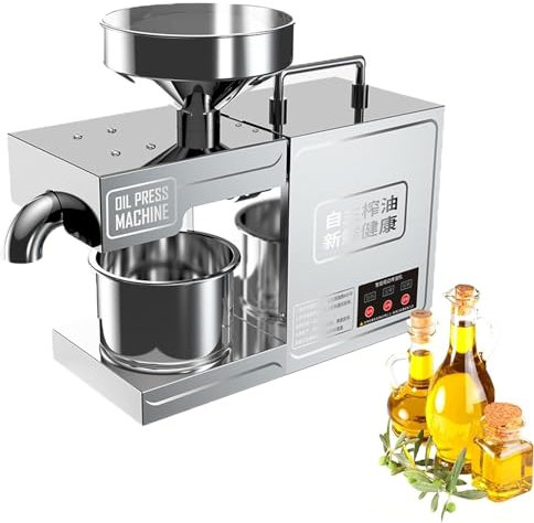 Automatic Oil Press Machine, Industrial Oil Pressing Machine, Nuts Seeds Oil Presser Pressing Machine, Cold Hot Press, All Stainless Steel High Oil Extractor