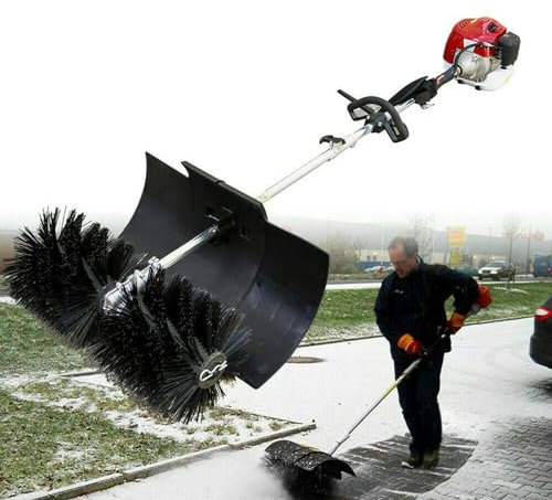GTHTUHFD Quitanieves Eléctrico De Mano, Barredora Eléctrica De 2,3 HP, Cepillo Eléctrico para Césped Artificial, Motor Epa para Entrada De Vehículos, Césped Y Nieve.