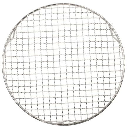 Gdfnmogo Grille de refroidissement ronde en acier inoxydable 201 pour la cuisson et la cuisine, design stable avec polissage par électrode (27 cm)