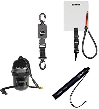 Mares Sicherheitsset - Taucherei, Schreibtafel, Retractor, Shaker