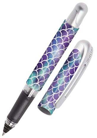Online Tintenpatronen-Rollerball College Shiny Dreams, Stift für Rechtshänder und Linkshänder, ergonomisches Griffstück, Tintenroller, Standard-Tintenpatronen, inkl. Kombipatrone