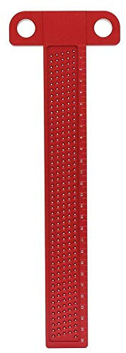 T Type Square Ruler with Aluminum Alloy Precision Scriber Measuring Carpentry Marking Line Tool for Woodworking(T-260)