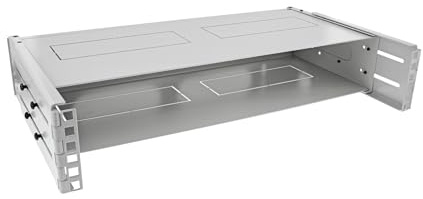 InLine® 19 Rack zur Wandmontage, 2HE, 24-40cm Tiefe, mit Abdeckung, grau