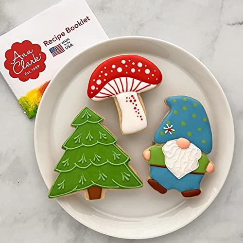 Ann Clark Gnome Enchanted Woodland 3-Pc Set (Gnome, Mushroom, Tree) Made in USA | Includes: Gnome, Mushroom & Tree, Perfect Size & Shape, America's Largest Cookie Cutter Maker, Food-Safe American Steel