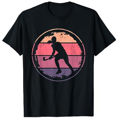 Feldhockey Vintage Mädchen Hockeyspieler T-Shirt