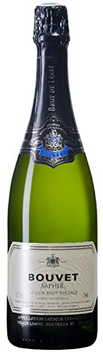 Bouvet Saphir Saumur Brut Vintage blanc weiß Schaumwein vegan Frankreich I FeinWert Paket (1 x 0,75 l)