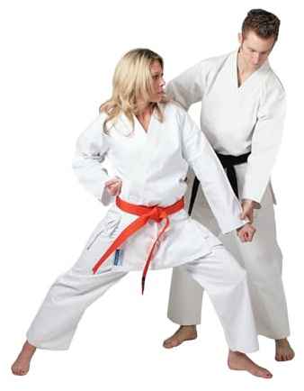 DEPICE Unisex – KiHON träningsoverall för vuxna, vit, 170 cm