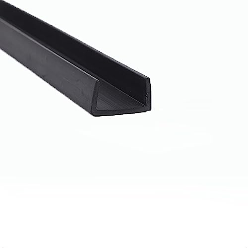 kantenschutz für blech u rinne kantenabdichtung, U-förmiger Dichtungsstreifen, 1,9 m, schwarzer Gummi-Kantenschutz, Kantenschutz, Gummistreifen, wetterfest, Metallkantenschutz, 15 mm x 25 mm (Größe: (