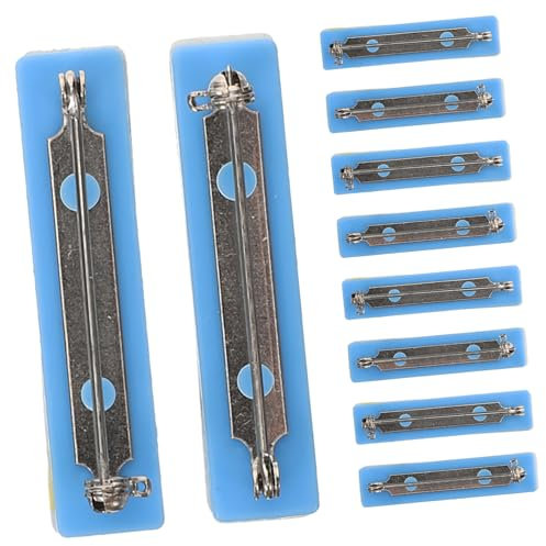 VILLFUL 10stücke Selbstklebende Sicherheitsnadeln Für Namensschilder Aus Kunststoff Mit Klebeleiste Für DIY Crafting Und Basteln Anstecknadeln Mit Pin Back Design