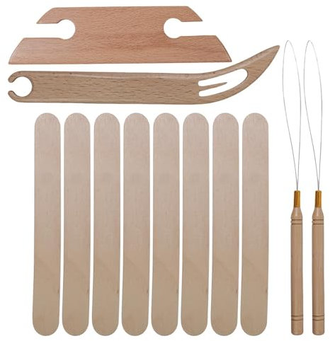 Strickschiffchen, Strickwerkzeugset,Holzwebwerkzeug-Set | Webschiffchen aus Buchenholz mit Holzgriff für Kollegen, Klassenkameraden, Verwandte, Geburtstag, Freunde, Familie