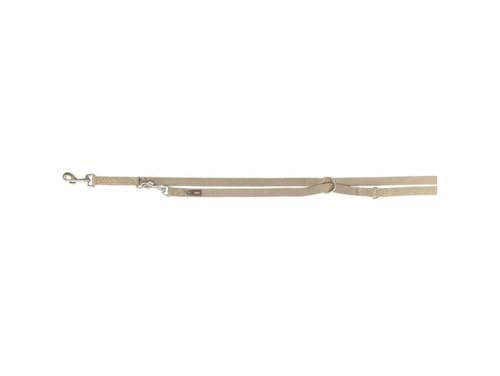 Trixie - Trixie Hundeleine Premium verstellbar Sand taupe